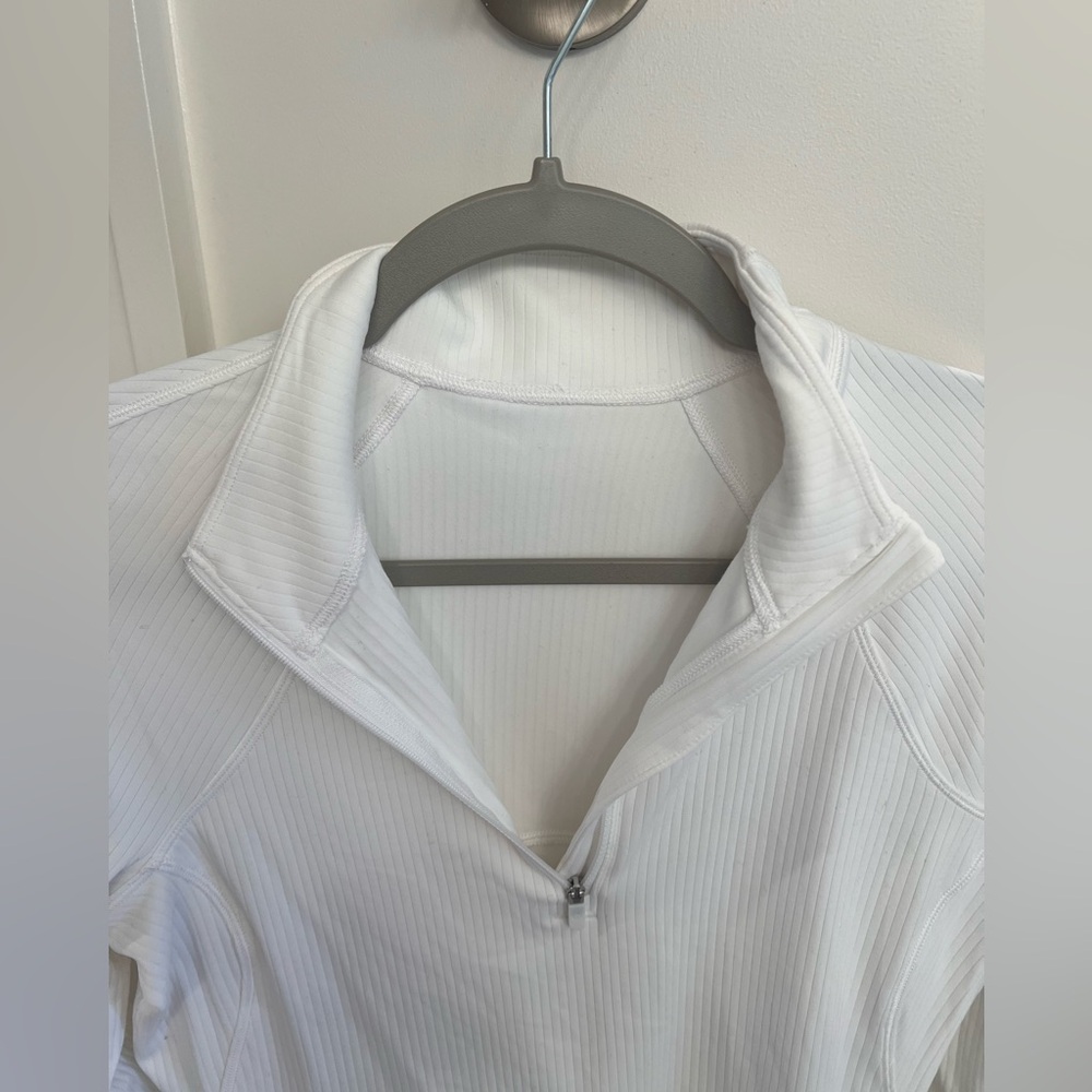 Lululemon Its Rulu Ribbed Cropped Half Zip